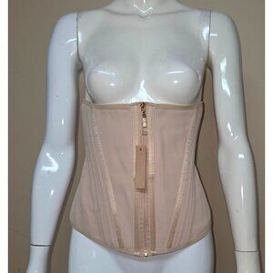 Shapellx Beige Core Control Latex Waist Trainer Size L NEW